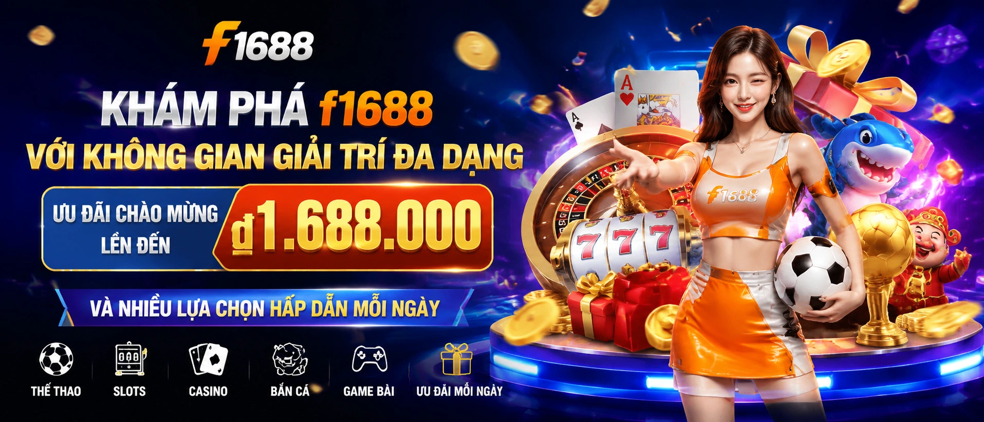 F1688 giao diện mobile trên điện thoại
