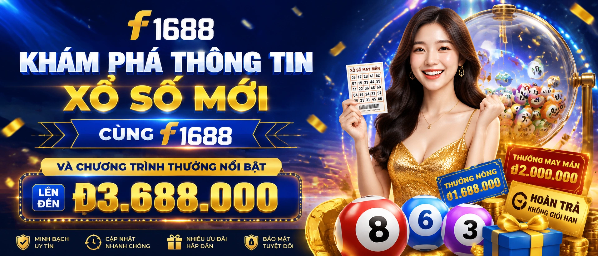 Tra cứu xổ số trên điện thoại với giao diện F1688 tối ưu cho mobile